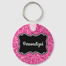 Personalisierter Rahmen für den Hot Pink-Glitzer