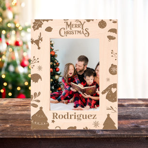 Personalisierter Rahmen für Weihnachten Foto
