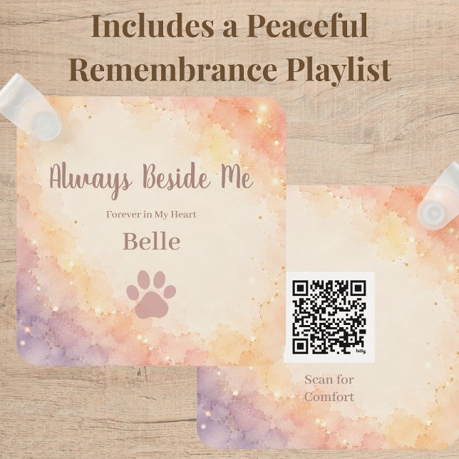 Personalisierter Rainbow Bridge Schlüsselanhänger  (Personalized Rainbow Bridge photo keychain honoring beloved dogs, cats, and cherished companions.)