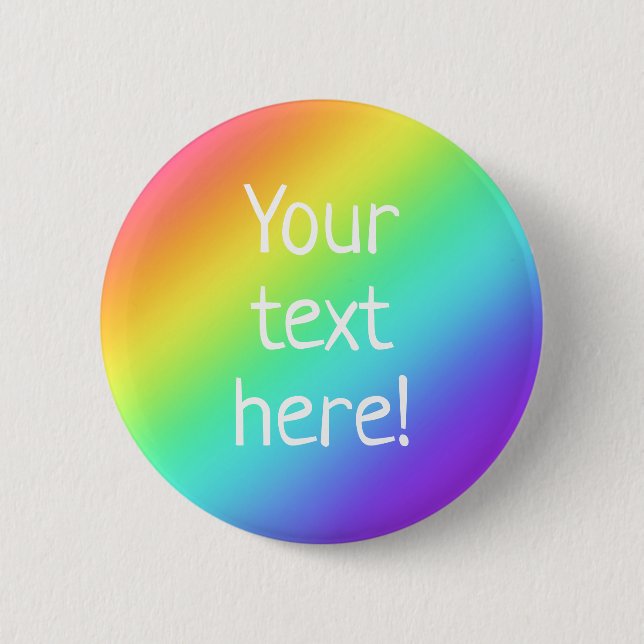 Personalisierter Rainbow-Button Button (Vorderseite)