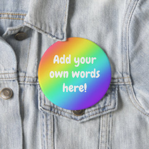 Personalisierter Rainbow-Button Button