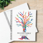 Personalisierter Rainbow Family Tree Meal Planner  Planer<br><div class="desc">Dieser einzigartige und farbenfrohe Familienmahlplaner ist mit einem originellen Familienbaum-Design dekoriert. Anpassbar mit Ihrem Namen und Jahr. Verwenden Sie die Option Weitere anpassen, um die Textgröße, den Stil oder die Farbe zu ändern, wenn Sie möchten. Weil wir unsere eigenen Kunstwerke erstellen, werden Sie dieses exakte Bild von anderen Designern nicht...</div>