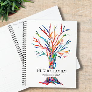 Personalisierter Rainbow Family Tree Meal Planner  Planer