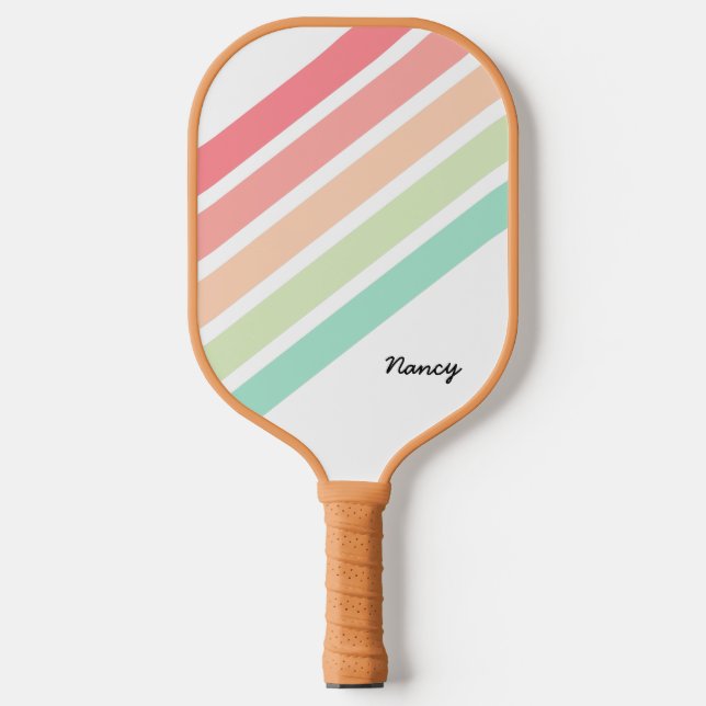 Personalisierter Rainbow-Name Custom Pickleball Pa Schläger (Vorderseite)