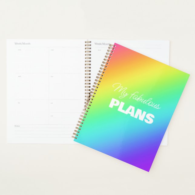 Personalisierter Rainbow Planer (Anzeige)