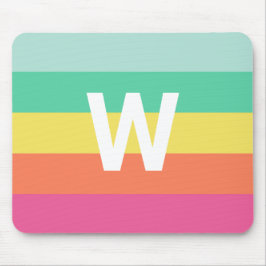 Personalisierter Rainbow-Sherbet-Farbblock Mousepad