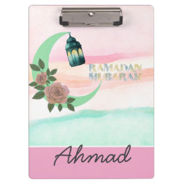 Personalisierter Ramadan-Clipboard-Organizer Klemmbrett