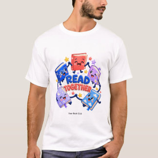 Personalisierter Read Together Buchclub-Name T-Shirt