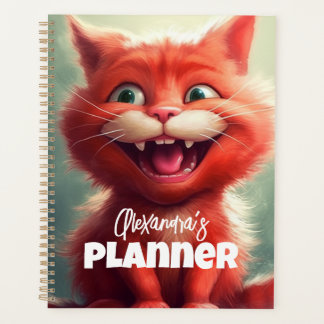 Personalisierter Red Cat Planer für Katzen-Liebhab