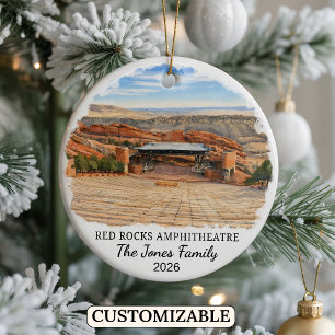 Personalisierter Red Rocks Park und Amphitheater Keramik Ornament