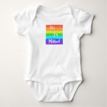Personalisierter Regenbogen Baby Jersey Bodysuit