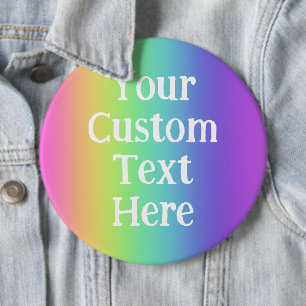 Personalisierter Regenbogen-Button-On-Button Button