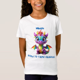 Personalisierter Regenbogen-Drache T-Shirt