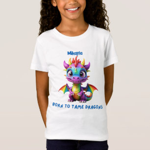 Personalisierter Regenbogen-Drache T-Shirt