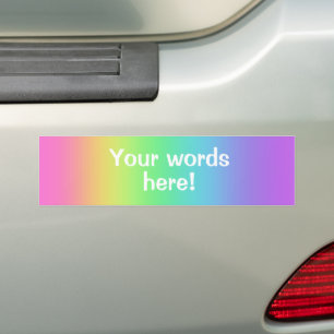 Personalisierter Regenbogen Gradient Autoaufkleber
