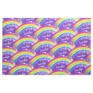 Personalisierter Regenbogen hat lila Stoff