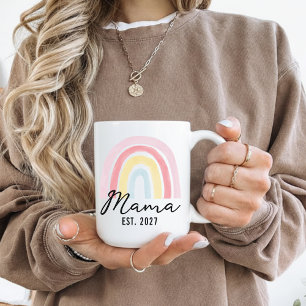 Personalisierter Regenbogen-Mum-Tasse-Geschenk für Kaffeetasse