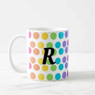 Personalisierter Regenbogen-Punkt Kaffeetasse