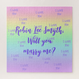 Personalisierter Regenbogen Vorschlag Jigsaw Puzzl