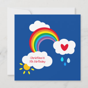 Personalisierter Regenbogen-, Wolken-, Regen- und 