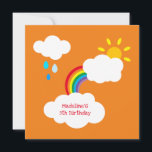 Personalisierter Regenbogen, Wolken, Regen und Son<br><div class="desc">Ein wunderschönes,  helles Wettermotiv inklusive Regenbogen,  weiße,  flauschige Wolken,  Regen und Sonnenschein. Das perfekte Muster,  um Ihnen ein Lächeln ins Gesicht zu bringen.</div>