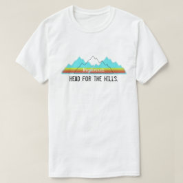 Personalisierter Regions-Kopf für das Hügelt-stück T-Shirt