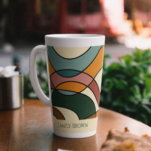 Personalisierter Retro-Abstrakter Kaffeestil Milchtasse