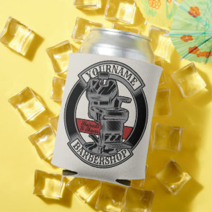 Personalisierter Retro-BarberShop-Friseurstuhl Sal Dosenkühler