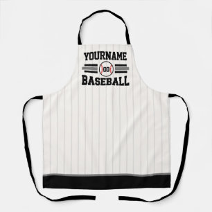 Personalisierter Retro-Baseballspieler NAME Team Schürze