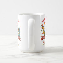 Personalisierter Retro-Kindergarten-Lehrer-Mug-Ges