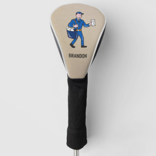 Personalisierter Retro Mailman Postal Letter Carri Golf Headcover