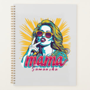 Personalisierter Retro-Mama-Pop Art. 5 Planer