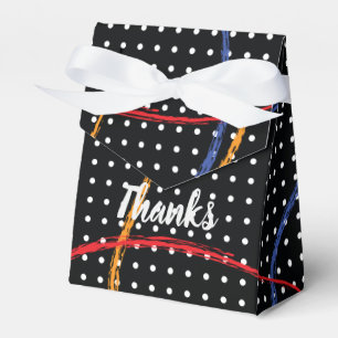 Personalisierter Retro Paint Spritzer und Punkte Geschenkschachtel