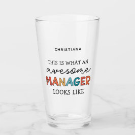 Personalisierter Retro-Phantastischer Manager Funn Glas