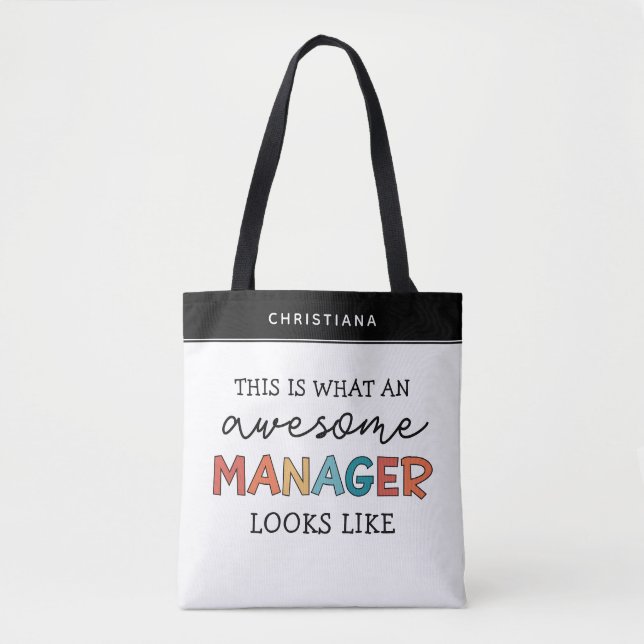 Personalisierter Retro-Phantastischer Manager Funn Tasche (Vorderseite)