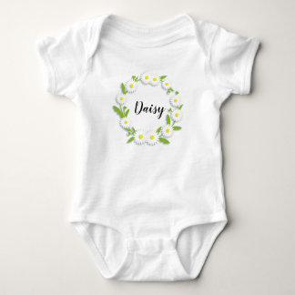 Personalisierter Ring of Daisies Baby Bodysuit Strampler