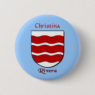 Personalisierter Rivera Historischer Schild Button