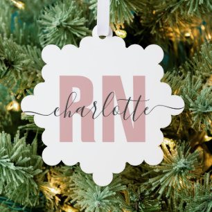 Personalisierter RN-Abschluss Ornament Karte