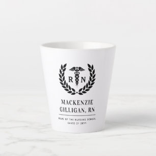 Personalisierter RN Nursing School Abschluss Elega Milchtasse