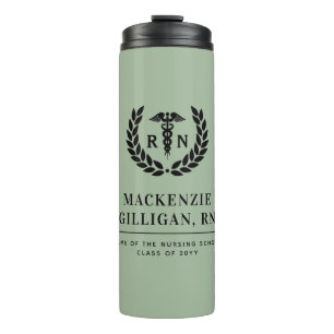 Personalisierter RN Nursing School Abschluss Elega Thermosbecher