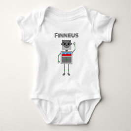 Personalisierter Roboter Baby Strampler