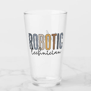 Personalisierter Robotertechniker Robotertechnik Glas