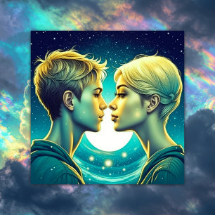 Personalisierter romantischer Anime-Veilental Vale Karte