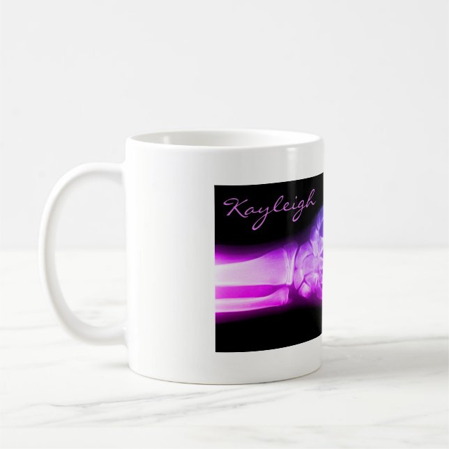 Personalisierter rosa kaffeetasse (Links)