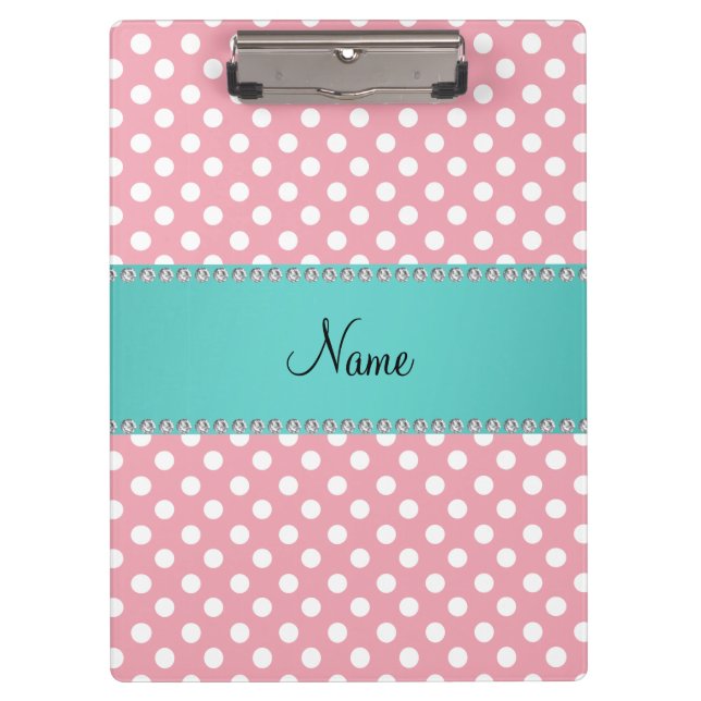 Personalisierter rosa klemmbrett (Vorderseite)