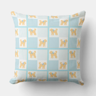 Personalisierter rosa Lavendel Doodle Dog Niedlich Kissen