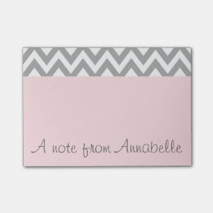 Personalisierter rosa Post It Notes Office-Geschen Post-it Klebezettel