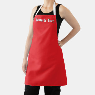 Personalisierter roter Küchenkoch Bäcker Catering- Schürze