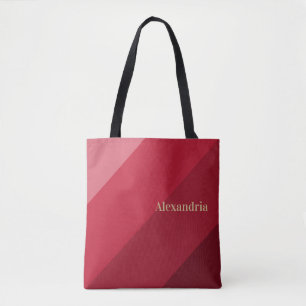 Personalisierter Roter Streifen Tasche