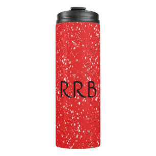Personalisierter roter Thermobecher Thermosbecher